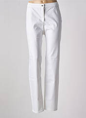 Pantalon slim blanc LUCIA pour femme seconde vue