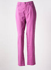 Pantalon slim violet BRUNO SAINT HILAIRE pour femme seconde vue