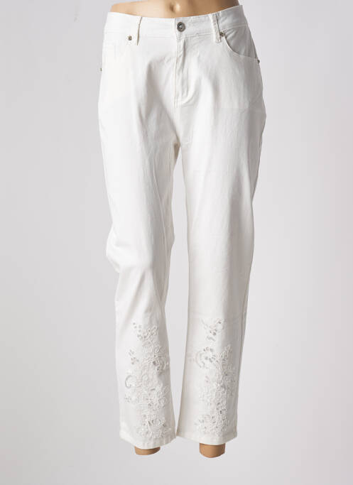 Jeans coupe slim beige LESLIE pour femme