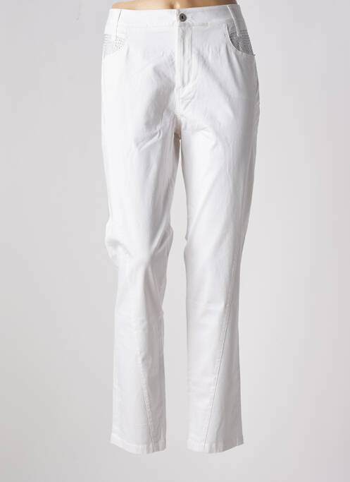 Pantalon slim blanc EVA KAYAN pour femme