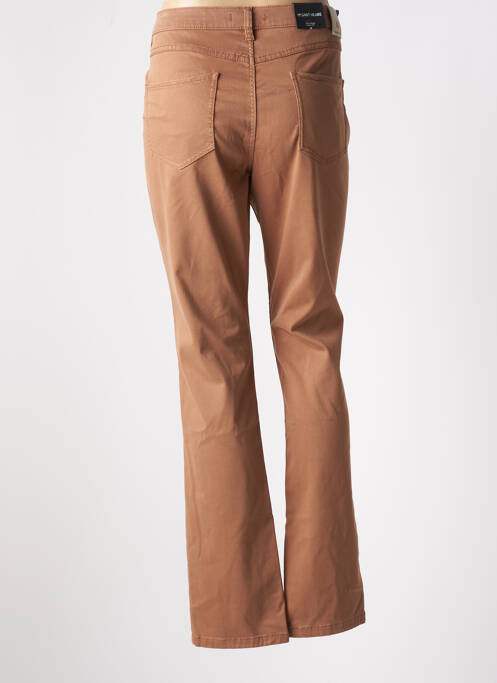 Pantalon slim marron BRUNO SAINT HILAIRE pour femme