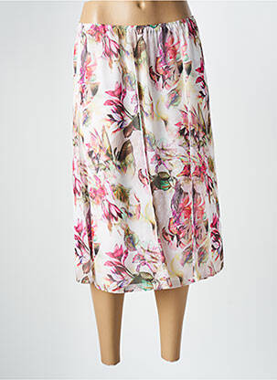 Jupe mi-longue taille normale blanc SOMMERMANN femme