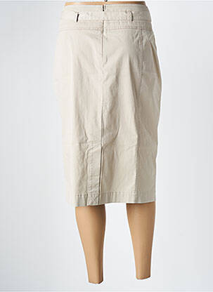Jupe mi-longue stretch beige ATELIER GARDEUR femme
