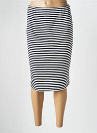 Jupe mi-longue taille haute bleu ATELIER GARDEUR femme