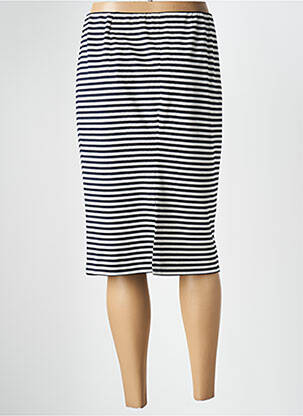 Jupe mi-longue taille haute bleu ATELIER GARDEUR femme