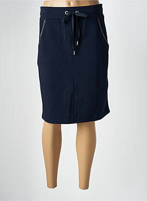 Jupe mi-longue stretch bleu BETTY BARCLAY femme