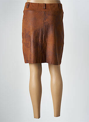 Jupe courte taille haute marron FUEGO WOMAN femme