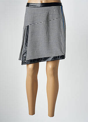 Jupe courte taille normale noir LESLIE femme
