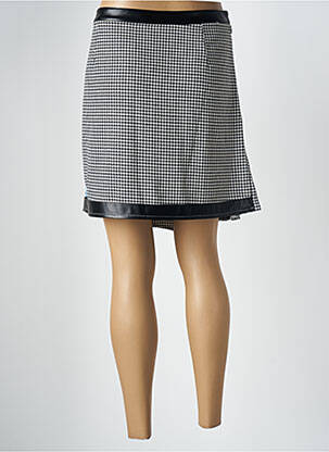Jupe courte taille normale noir LESLIE femme