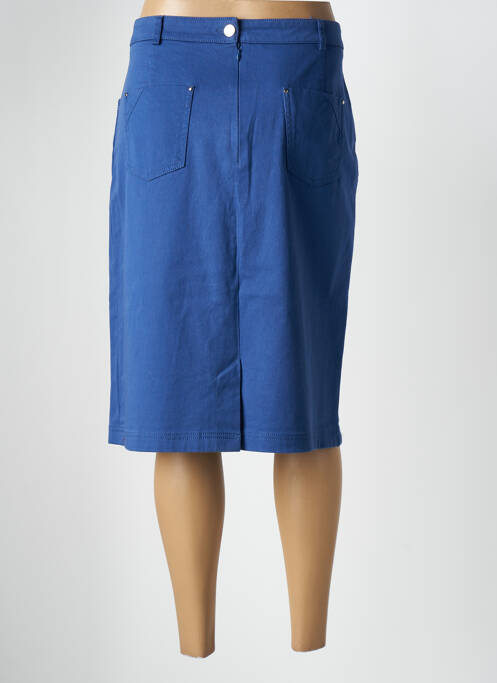 Jupe mi-longue bleu WEINBERG pour femme