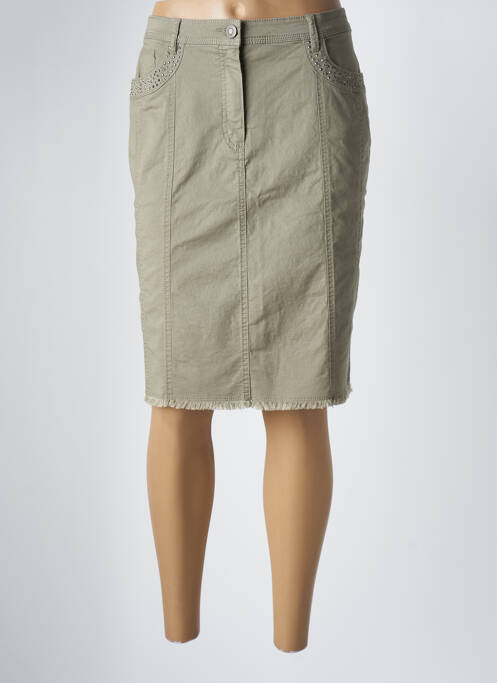 Jupe mi-longue vert BETTY BARCLAY pour femme