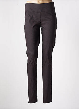 Pantalon slim skinny taille normale marron SARAH PACINI femme