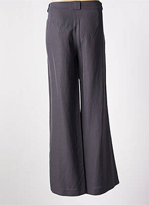 Pantalon large fermeture zippée sous rabat boutonné taille normale gris SARAH PACINI femme
