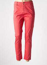 Pantalon 7/8 taille haute taille haute rouge MANILA GRACE femme