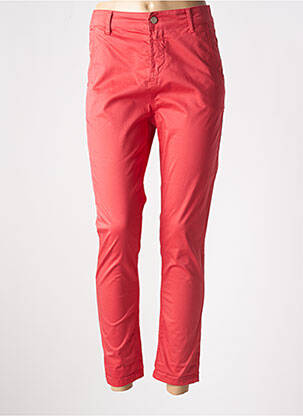 Pantalon 7/8 taille haute taille haute rouge MANILA GRACE femme