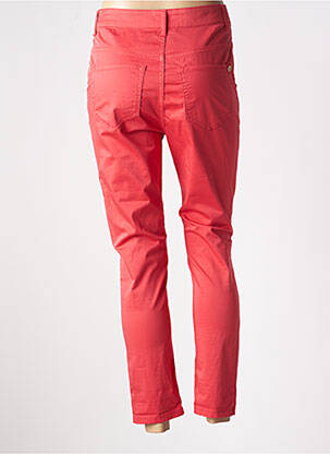 Pantalon 7/8 taille haute taille haute rouge MANILA GRACE femme