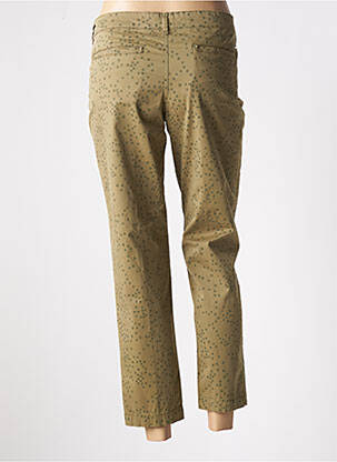 Pantalon 7/8 stretch taille normale vert GAS femme