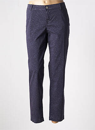 Pantalon 7/8 stretch taille normale bleu GAS femme