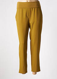 Pantalon 7/8 taille haute taille haute vert MANILA GRACE femme