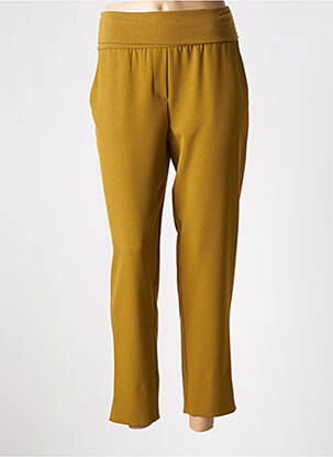 Pantalon 7/8 taille haute taille haute vert MANILA GRACE femme