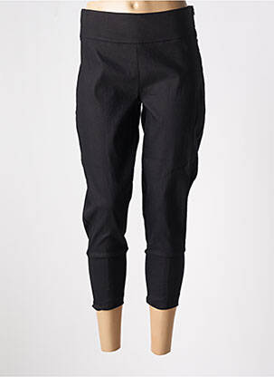 Pantalon 7/8 taille haute taille haute noir SARAH PACINI femme