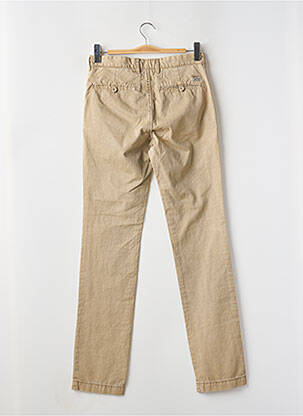 Pantalon chino tissage popeline taille normale beige REDSOUL homme
