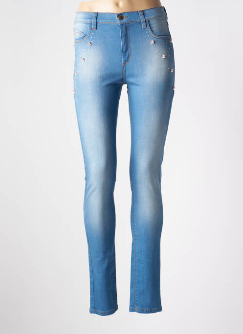 Jeans skinny taille haute taille haute bleu CRISTINA BARROS femme