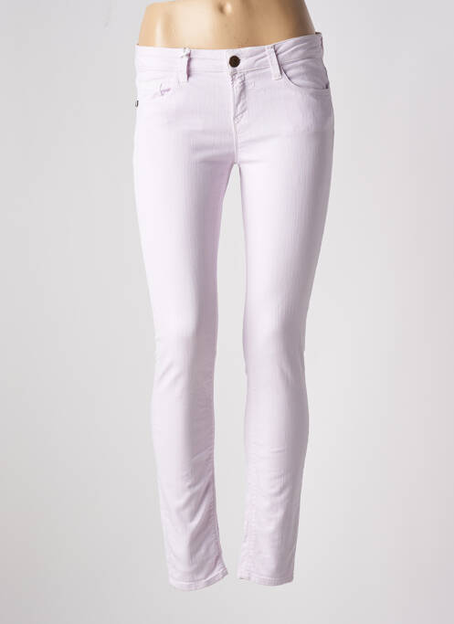 Jeans skinny stretch taille basse violet RICH & ROYAL femme