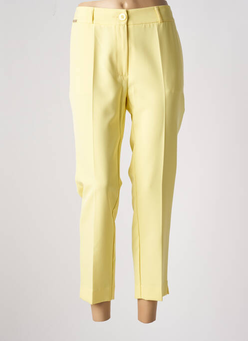 Pantalon 7/8 jaune CRISTINA BARROS pour femme