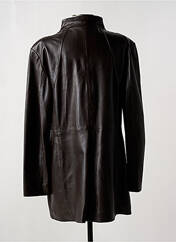 Veste en cuir marron SKINER'S pour femme seconde vue