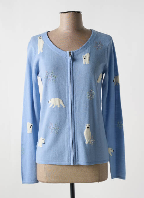 Gilet manches longues bleu FUEGO WOMAN pour femme