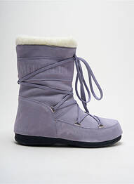 Bottines/boots fourrée talon plat jusqu'à 3cm violet MOON BOOT femme