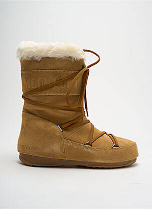 Bottines/boots fourrée talon plat jusqu'à 3cm marron MOON BOOT femme