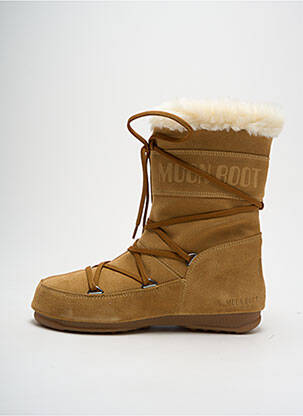 Bottines/boots fourrée talon plat jusqu'à 3cm marron MOON BOOT femme
