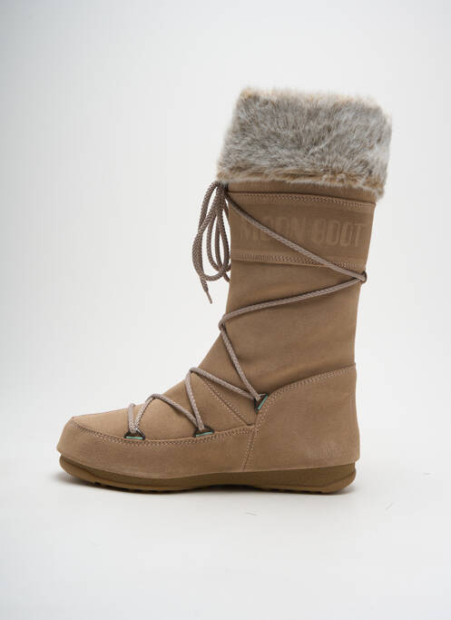 Bottes beige MOON BOOT pour femme