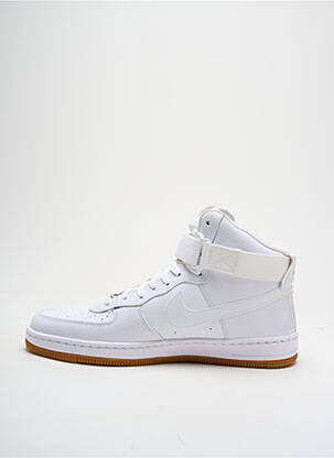 Baskets matière lisse talon plat jusqu'à 3cm blanc NIKE femme