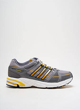 Baskets tissage satiné bout rond gris ADIDAS homme