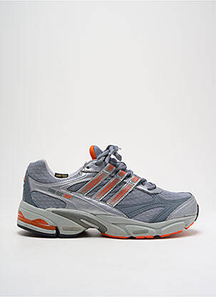 Baskets tissage satiné bout rond gris ADIDAS homme