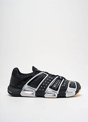 Baskets tissage satiné bout rond noir ADIDAS homme