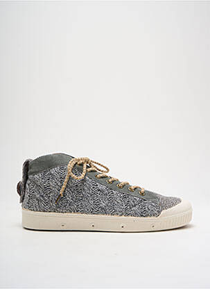 Baskets bout rond bout rond gris SPRING COURT homme