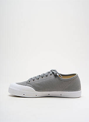 Baskets semelle amovible talon plat jusqu'à 3cm gris SPRING COURT femme