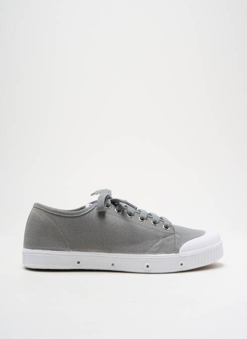 Baskets semelle amovible talon plat jusqu'à 3cm gris SPRING COURT femme