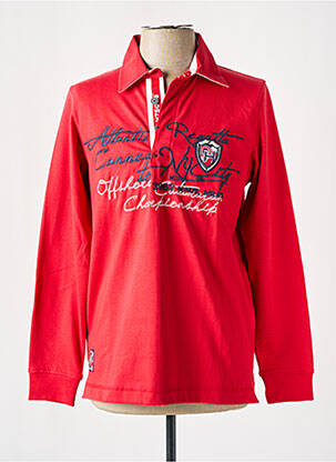 Polo manches longues manches longues rouge HECHTER STUDIO homme