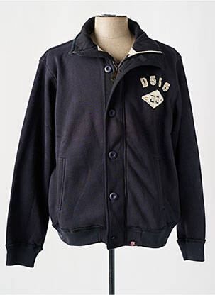 Veste casual fermeture boutonnée sur le devant noir D555 homme