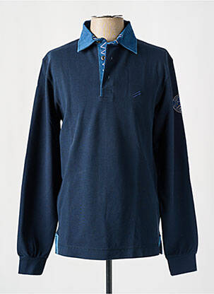 Polo bleu DANIEL HECHTER pour homme