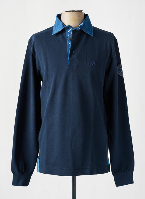 Polo bleu DANIEL HECHTER pour homme