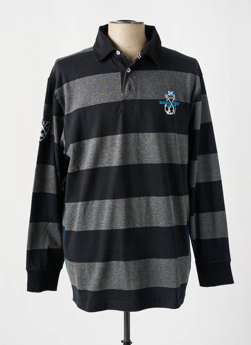 Polo noir GREYES pour homme