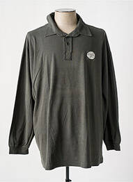 Polo manches longues manches longues vert ALLSIZE homme