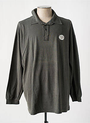 Polo manches longues manches longues vert ALLSIZE homme