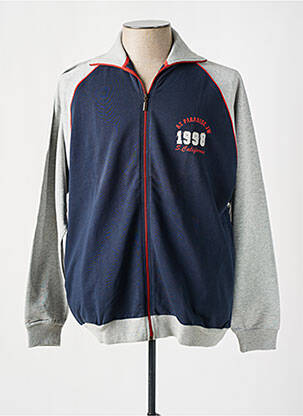 Veste casual resserrée sur le bas bleu ALLSIZE homme